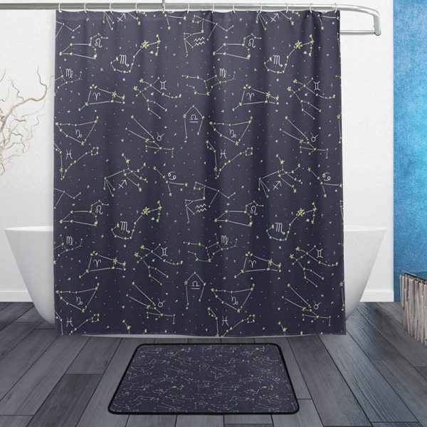 rideau de douche constellation