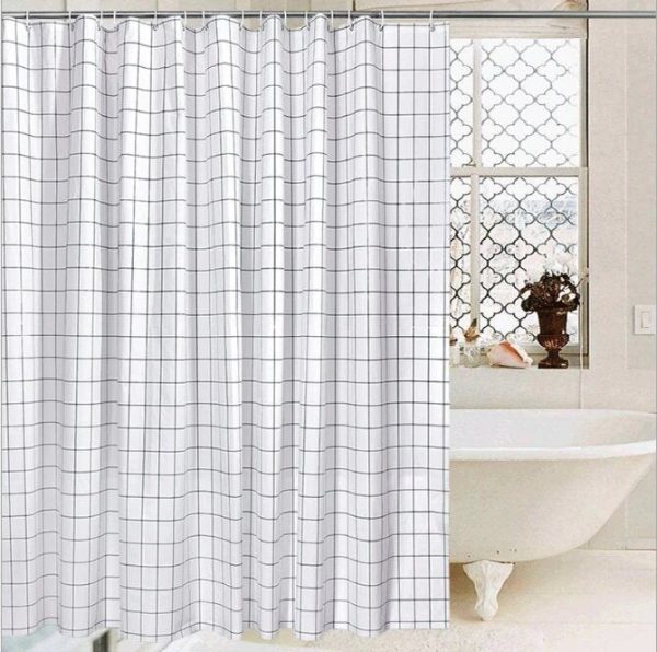 rideau de douche nordique élégant