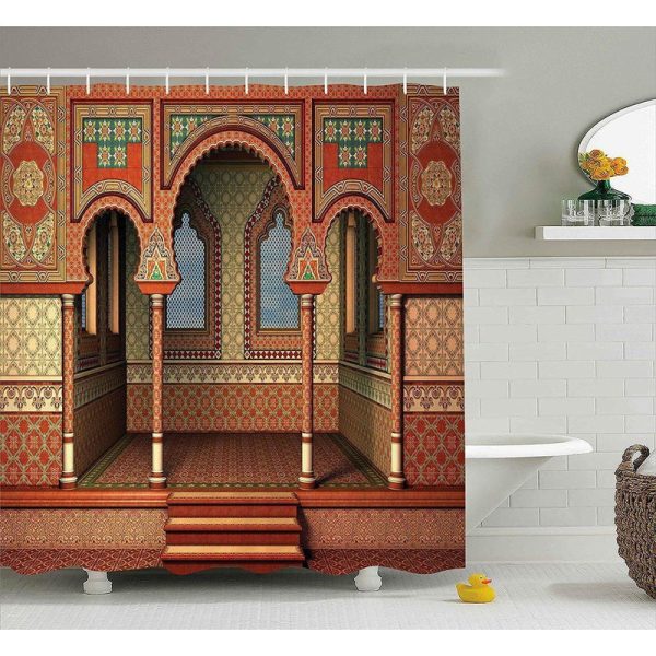 Mon Rideau De Douche Arabesque multicolore