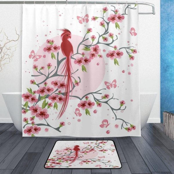 rideau de douche asiatique