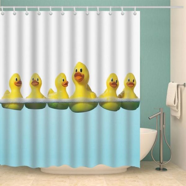 rideau de douche canard flottant