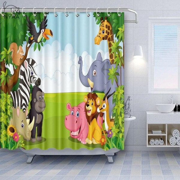 rideau de douche enfant coloré