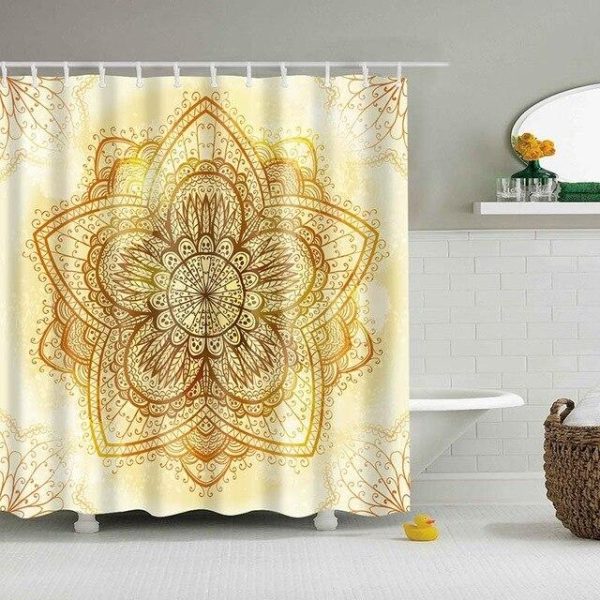 rideau de douche lotus mandala
