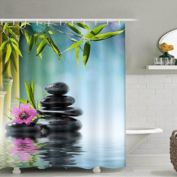 rideau de douche love zen