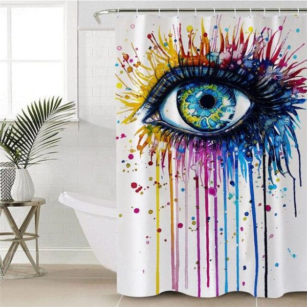 Rideau De Douche Oeil multicolore