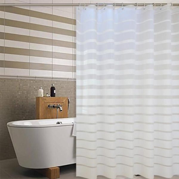 rideau de douche rayé